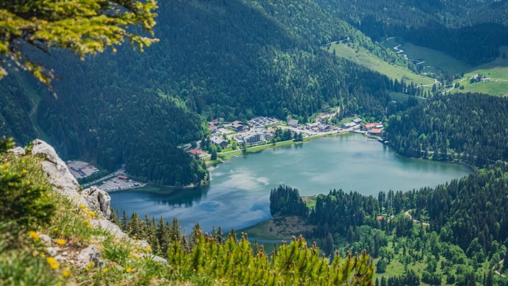 spitzingsee von oben